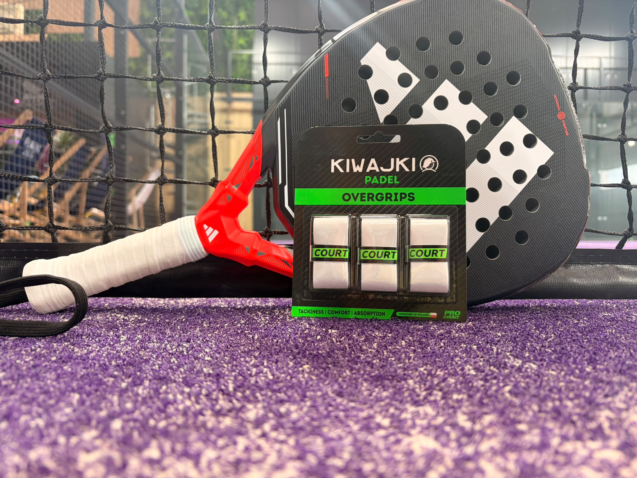 KIWAJKI PRO COURT STICKY White - tacky overgrip do padla